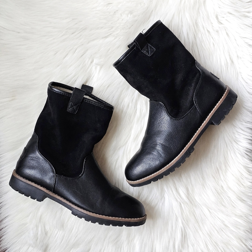 Nautica Bosun 3 Women's Mid-Shaft Black Comfy Chic Boots Size 9